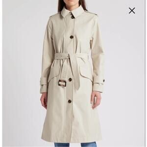 Barbour Camilla Waterproof Trench Coat in Mist 12
